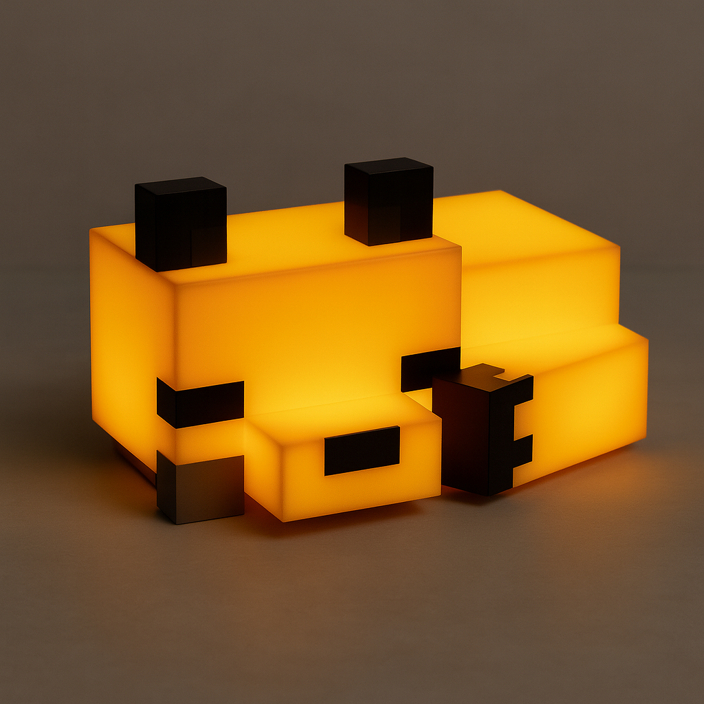 MINECRAFT FIREFOX - Rechargeable, Decorative, USB C