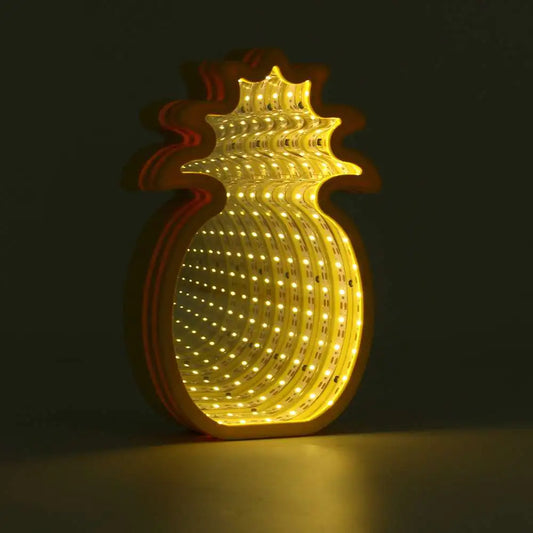 PRISM - Pineapple Decor Lamp, Battery Operated, Tunnel Glow